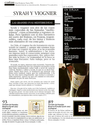 TORREON DE PAREDES SORPRENDE A LA PRENSA ESPECIALIZADA CON SUS EXCELENTES SYRAH 2007