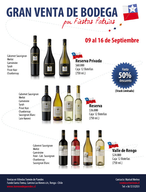 Gran venta de bodega por Fiestas Patrias