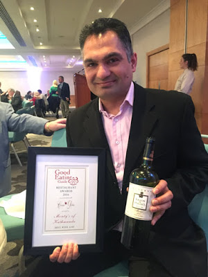 Classic Drinks, importador exclusivo de Torreón de Paredes en Irlanda, patrocinó los premios “The Good Eating Guide Awards 2016”
